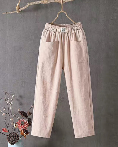 Ariella™ | Cotton - Linen Trousers