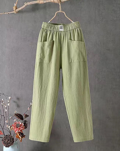 Ariella™ | Cotton - Linen Trousers