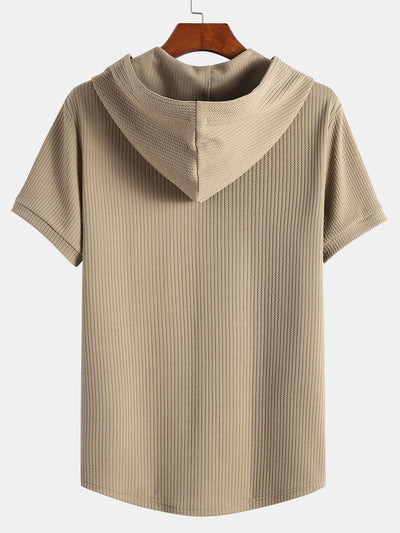 Tommy™ | Ribbed Hooded T-Shirt