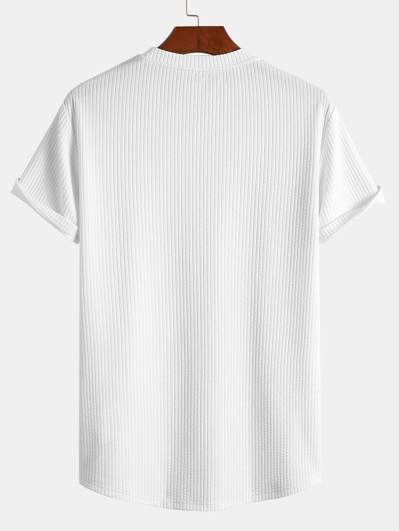 Tommy™ | Ribbed Arc Hem T-Shirt