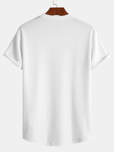 Tommy™ | Ribbed Arc Hem T-Shirt