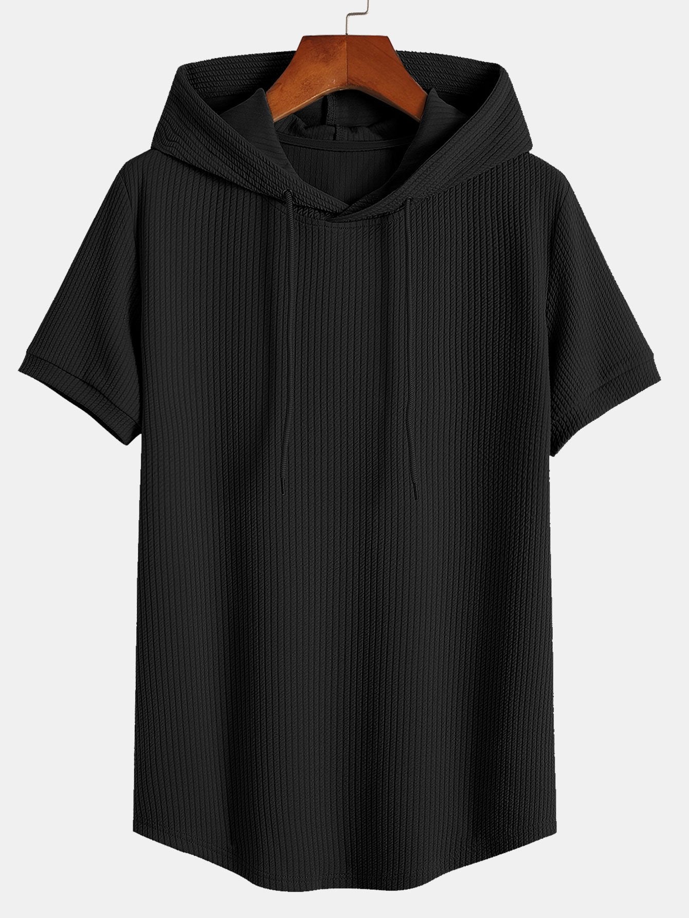 Tommy™ | Ribbed Hooded T-Shirt