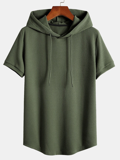 Tommy™ | Ribbed Hooded T-Shirt