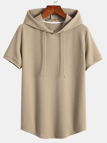 Tommy™ | Ribbed Hooded T-Shirt