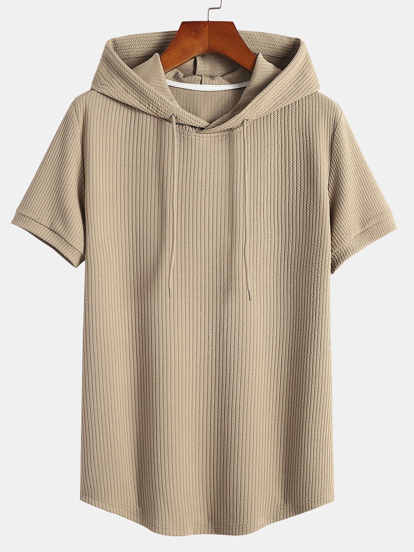 Tommy™ | Ribbed Hooded T-Shirt